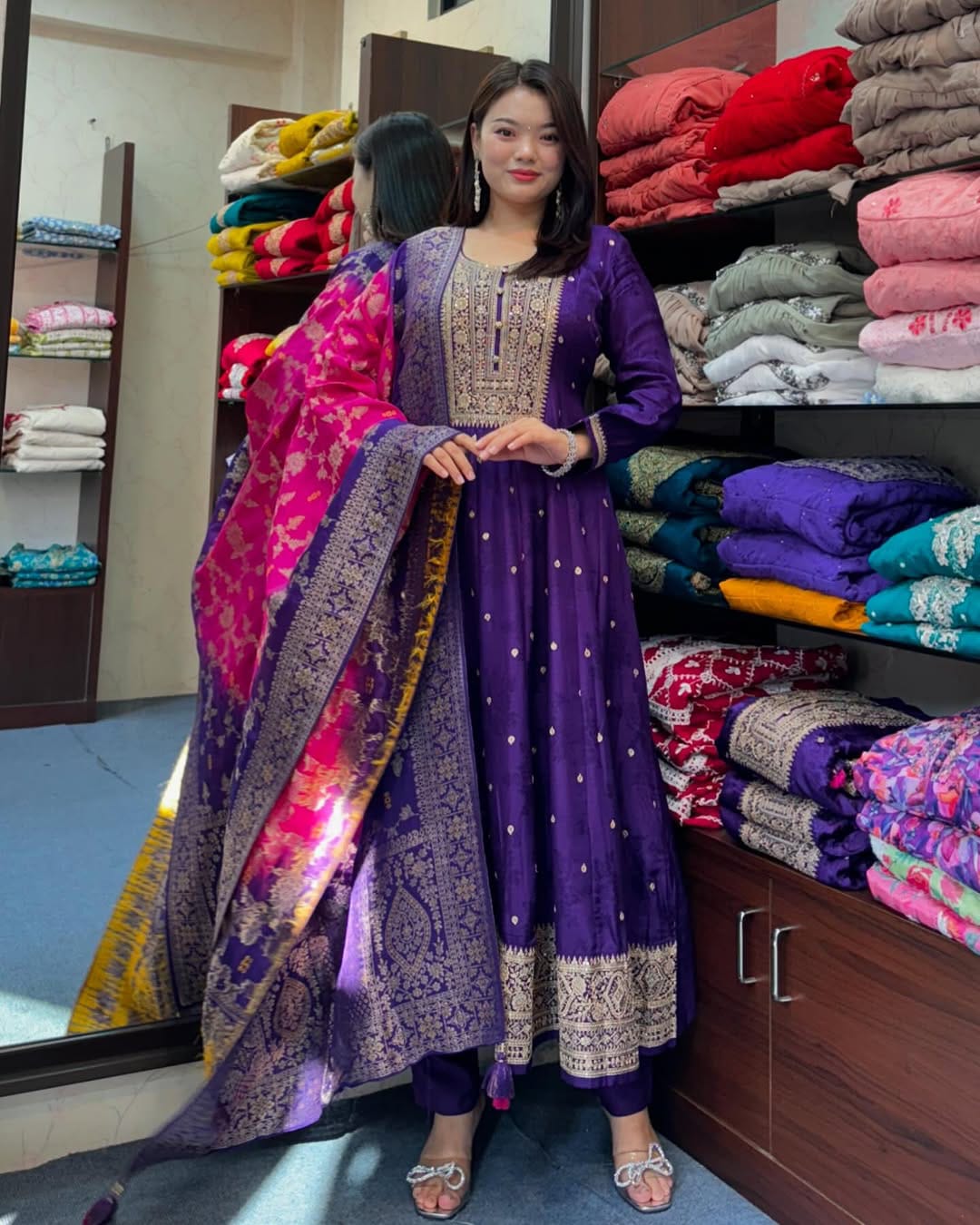 Regal Anarkali Flare Set