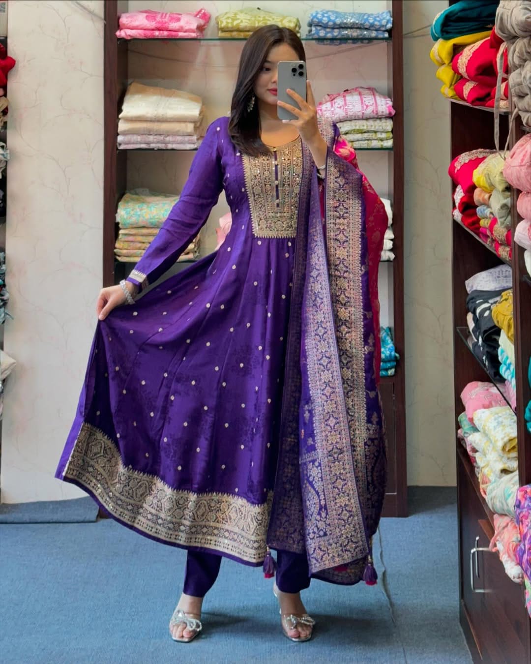 Regal Anarkali Flare Set