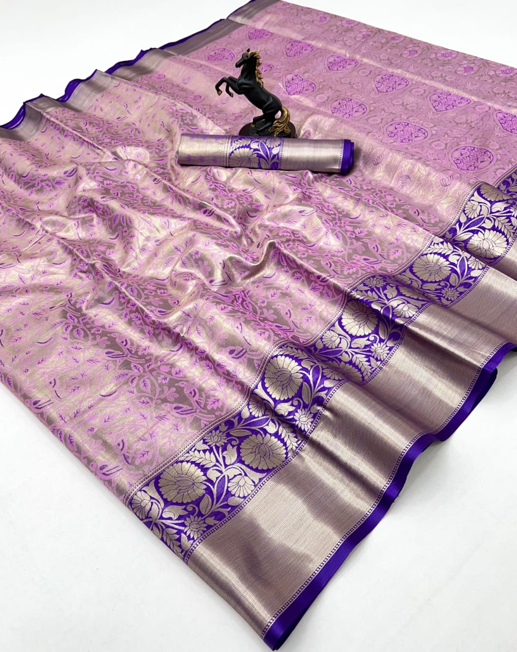 ✨ Kanchipuram Bridal Semi Pattu Silk Saree
