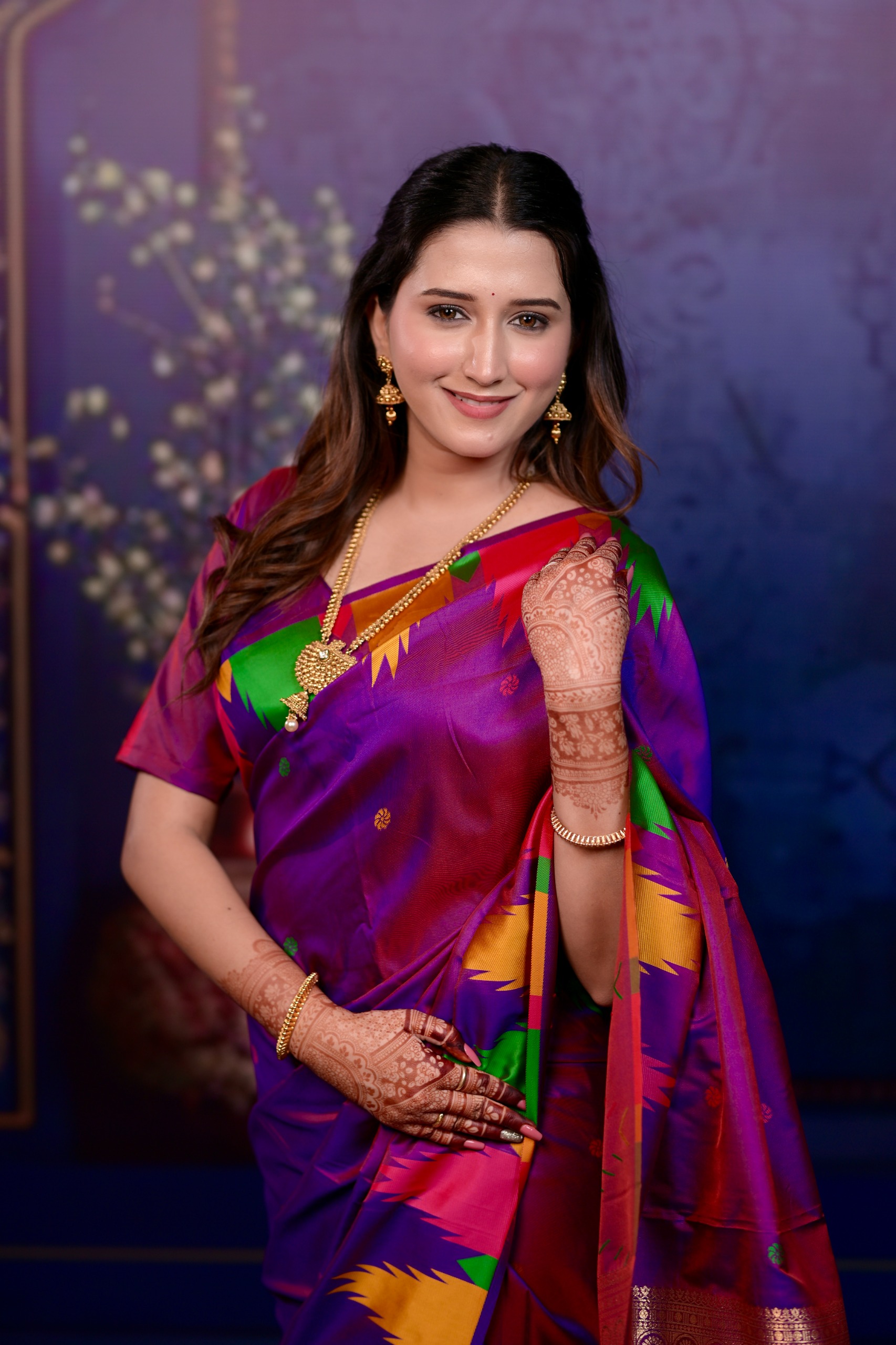 🌟 Premium Two-Tone Soft Silk Saree