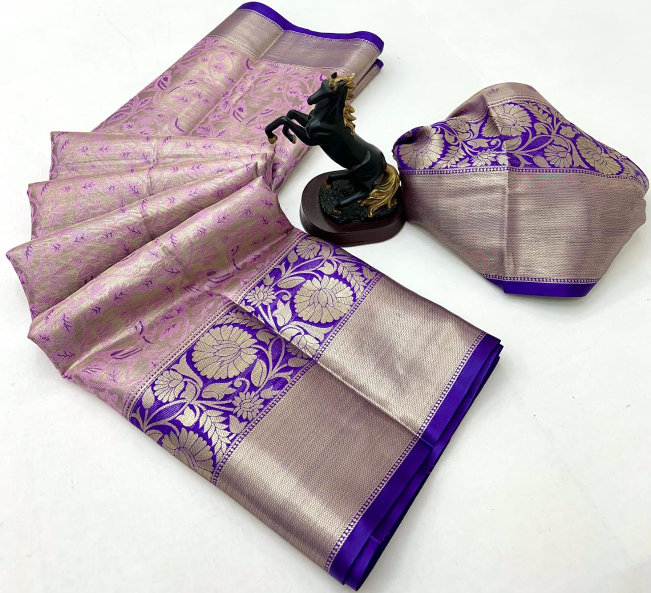 ✨ Kanchipuram Bridal Semi Pattu Silk Saree