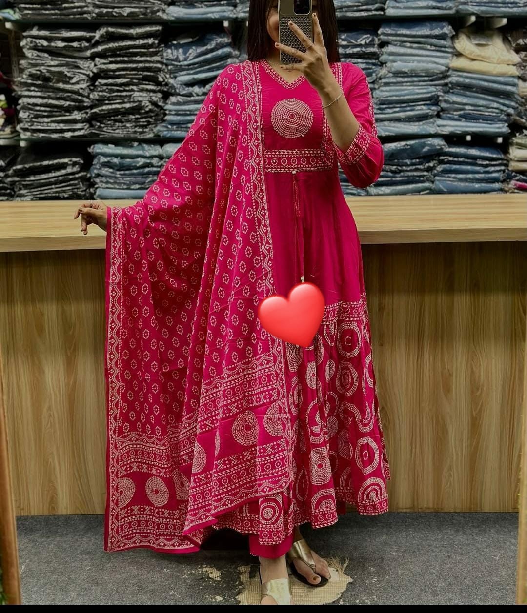 ✨ Festival Special Dhamaka – Designer Anarkali Kurta Set ✨