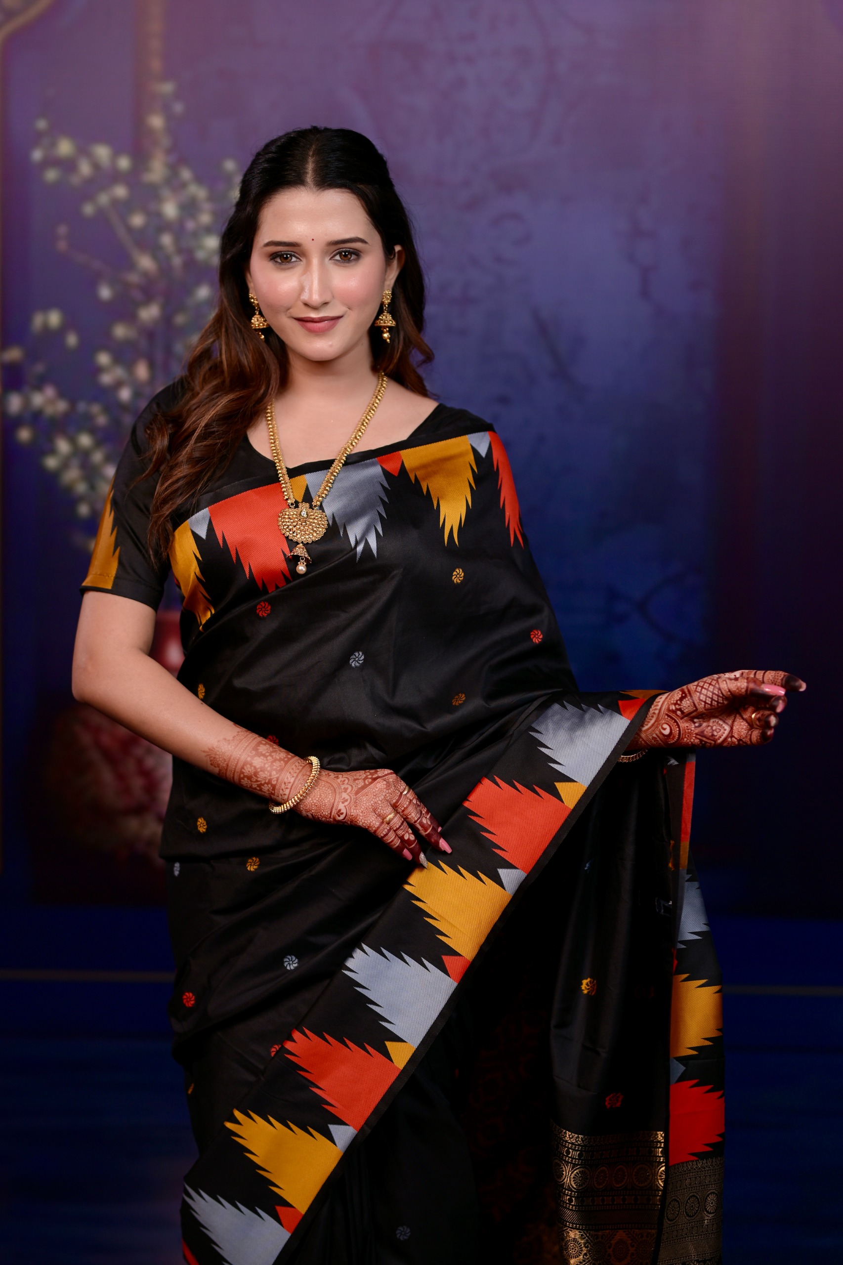 🌟 Premium Two-Tone Soft Silk Saree