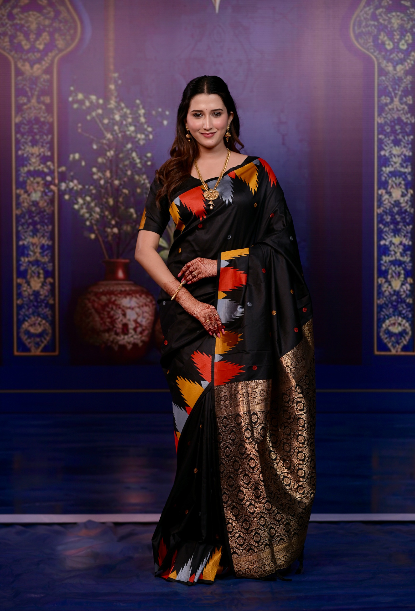🌟 Premium Two-Tone Soft Silk Saree