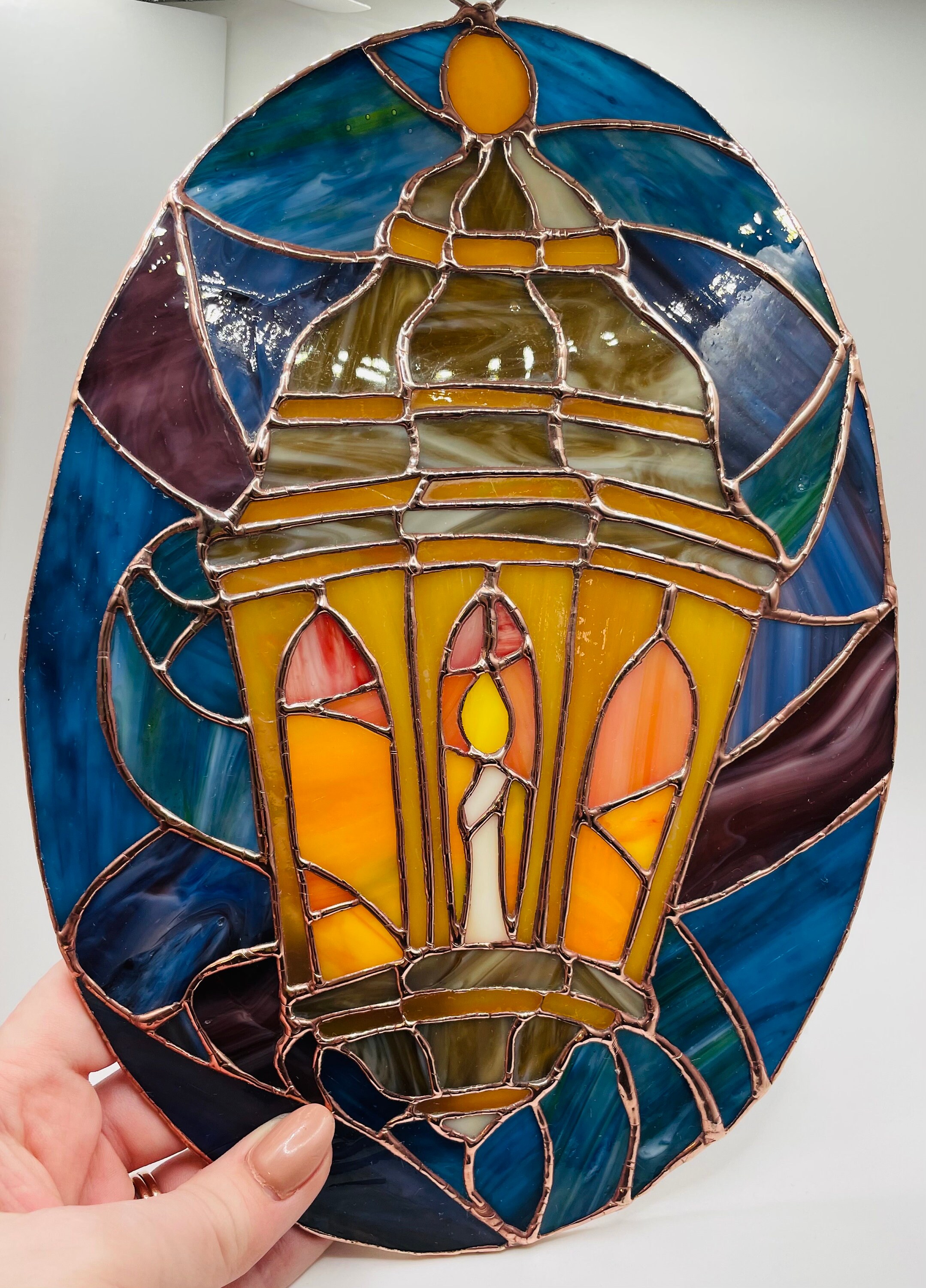 Oval Lantern Suncatcher