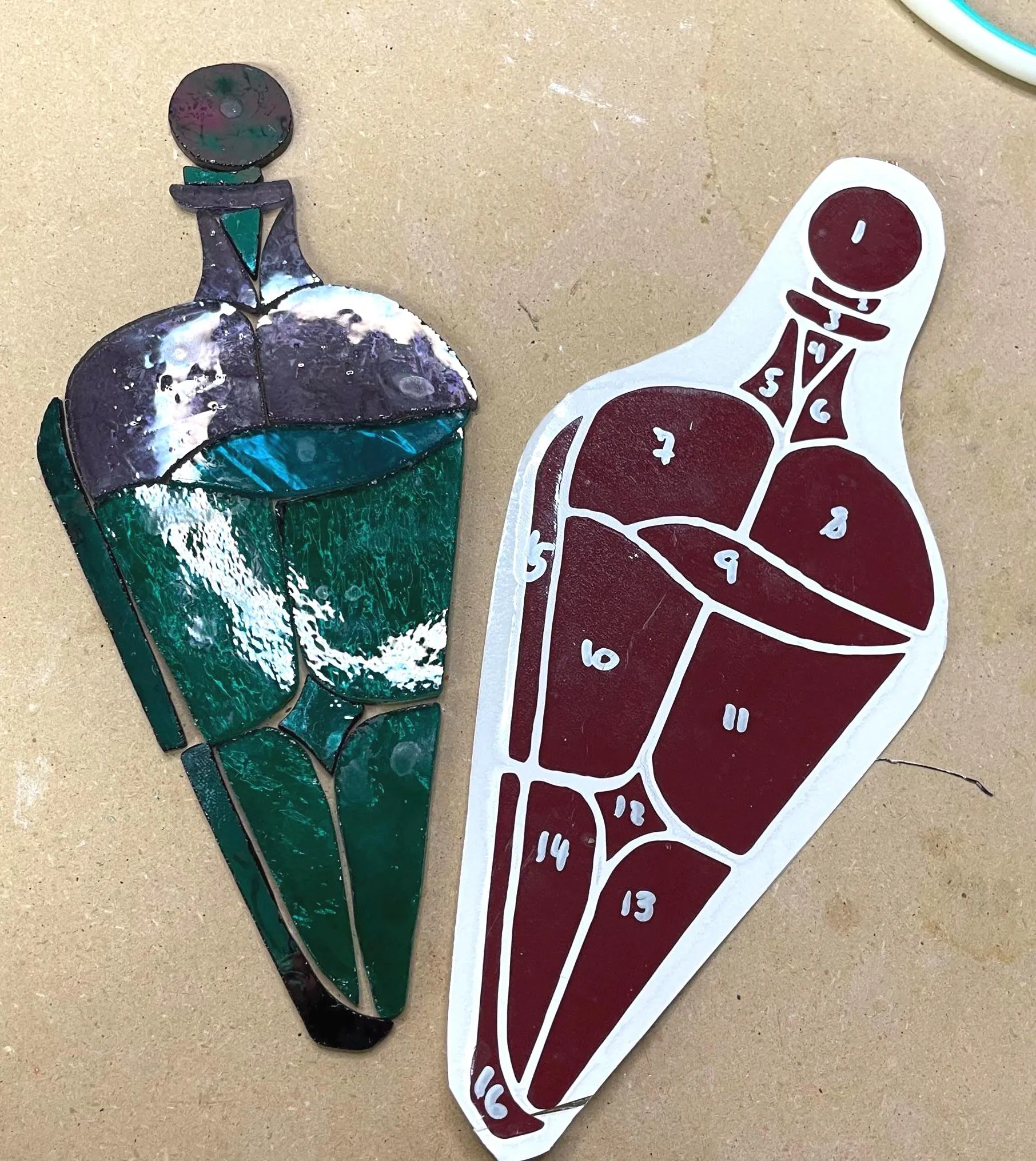 Stained Glass Pattern for Potion Bottle