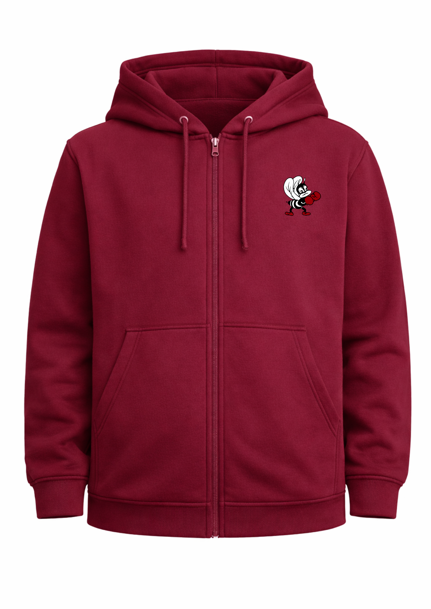 Zipper Hoodie With Kangaroo Pockets