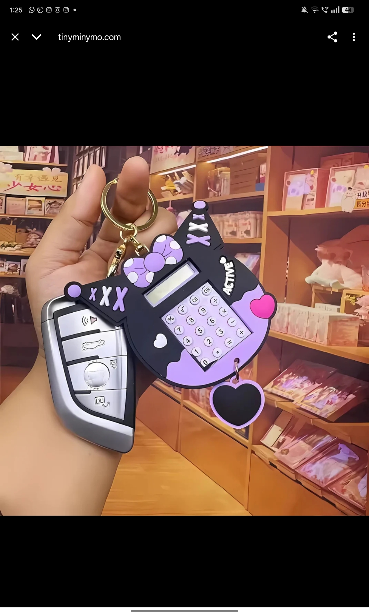 Cute Cartoon-Themed Keychain Set