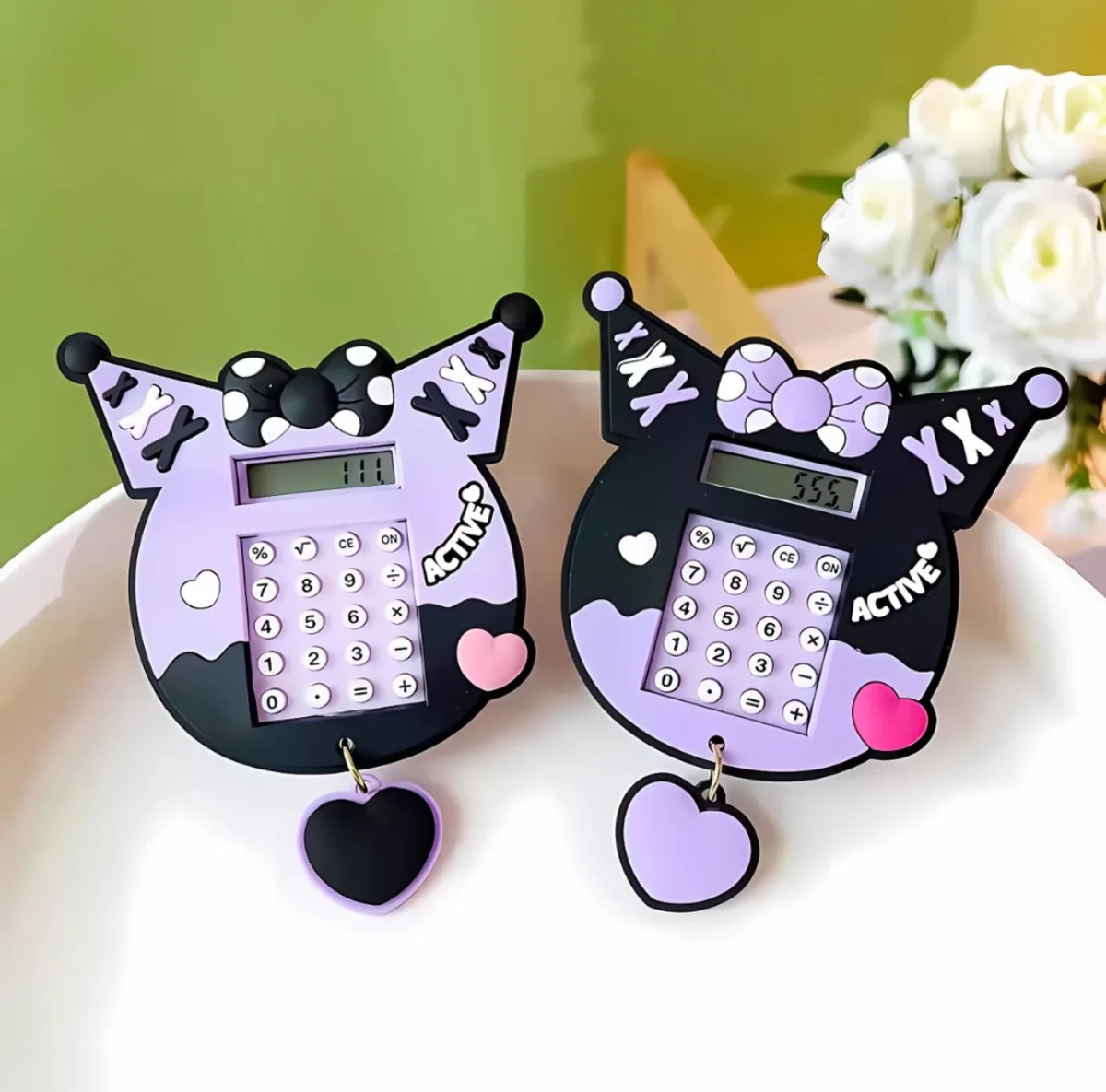 Cute Cartoon-Themed Keychain Set