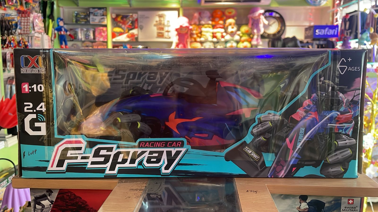 1:10 RC Racing Car with Lights, Sounds & Steam Effect | Remote Control Drift Car for Kids & Adults | 