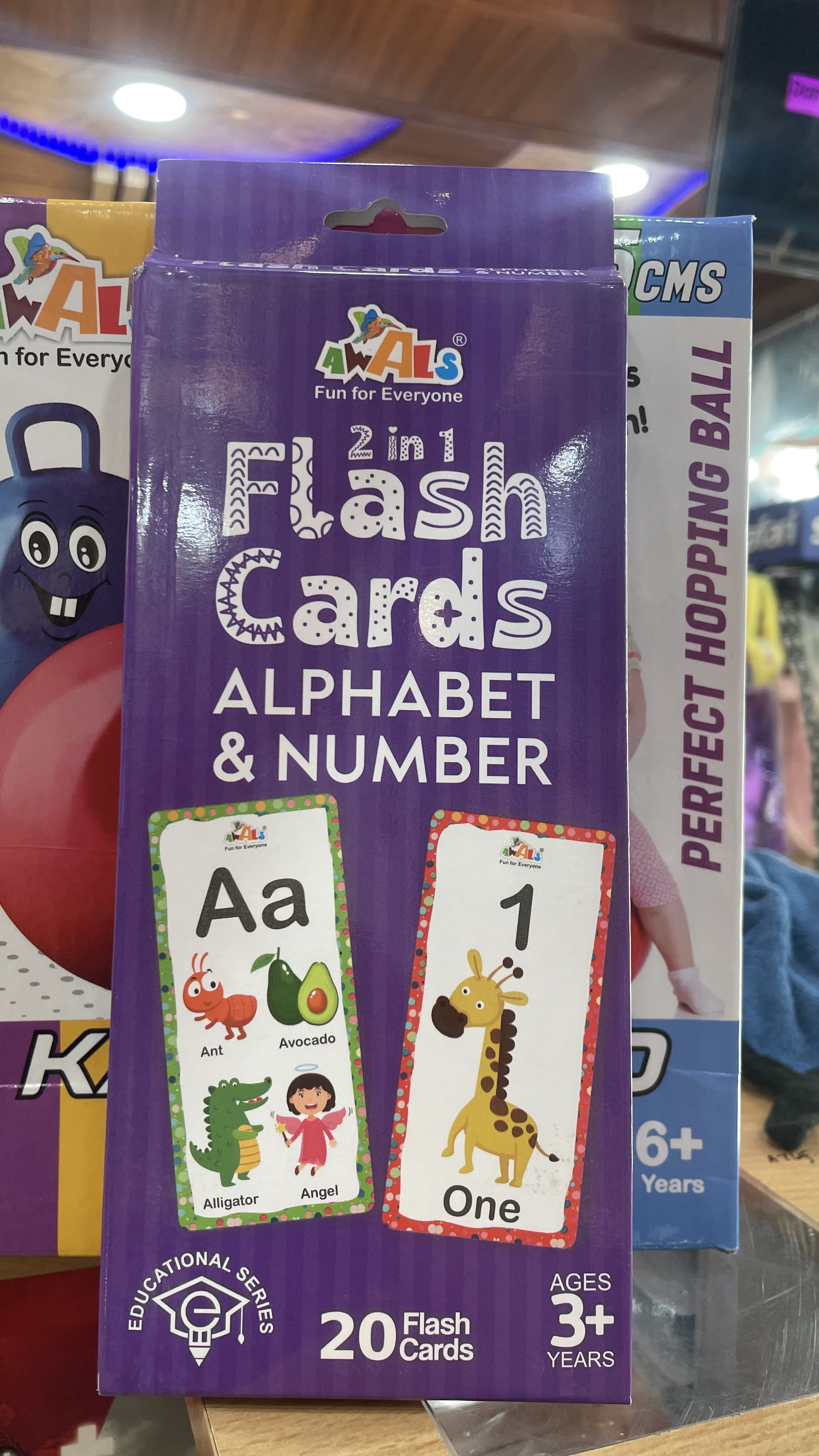 Awals 2 in 1 Flash Cards Alphabet & Number