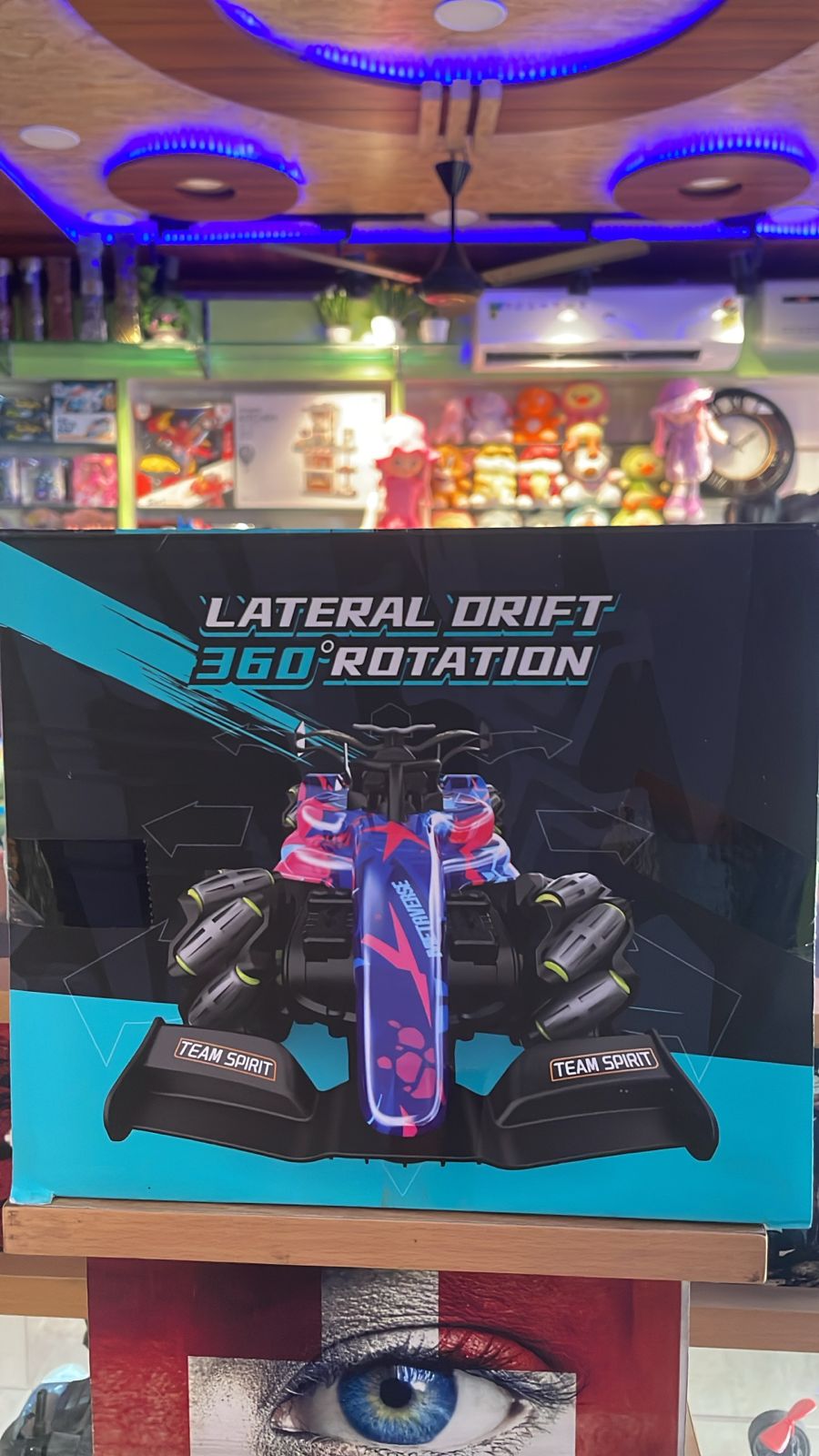 1:10 RC Racing Car with Lights, Sounds & Steam Effect | Remote Control Drift Car for Kids & Adults | 