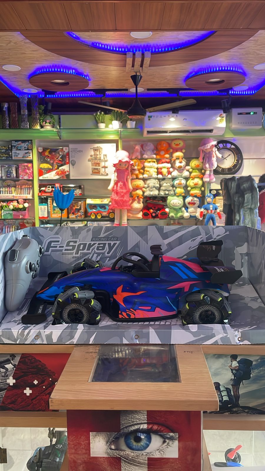 1:10 RC Racing Car with Lights, Sounds & Steam Effect | Remote Control Drift Car for Kids & Adults | 