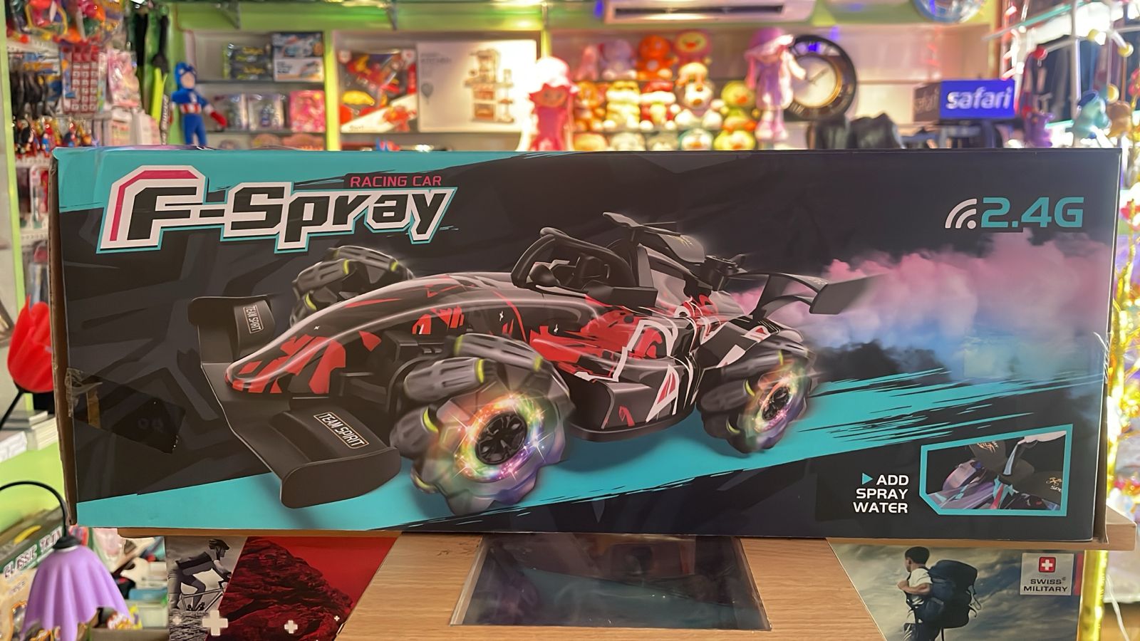 1:10 RC Racing Car with Lights, Sounds & Steam Effect | Remote Control Drift Car for Kids & Adults | 