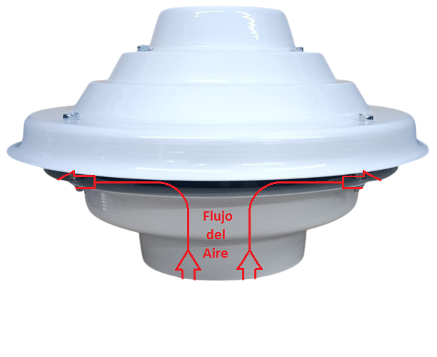 Aspirador de conducto 4"