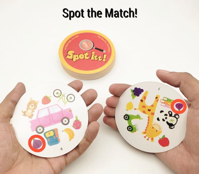 Spot it! Classic Active Play Family Fun Game - 48 Cards