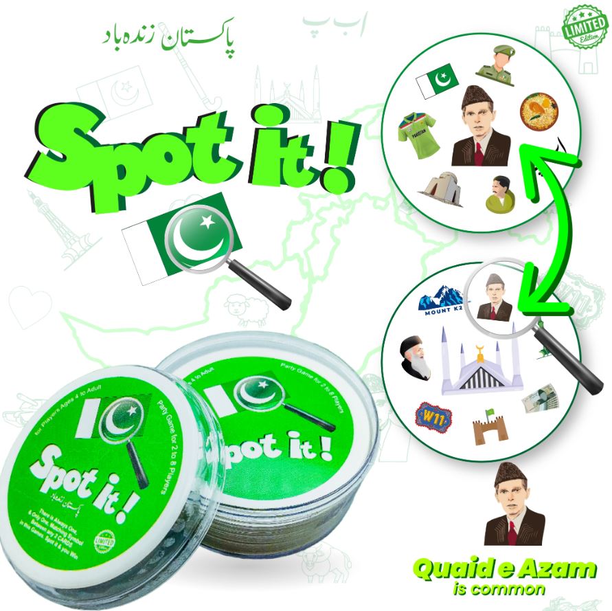 Spot it Pakistan! Family Fun Classic Card Game