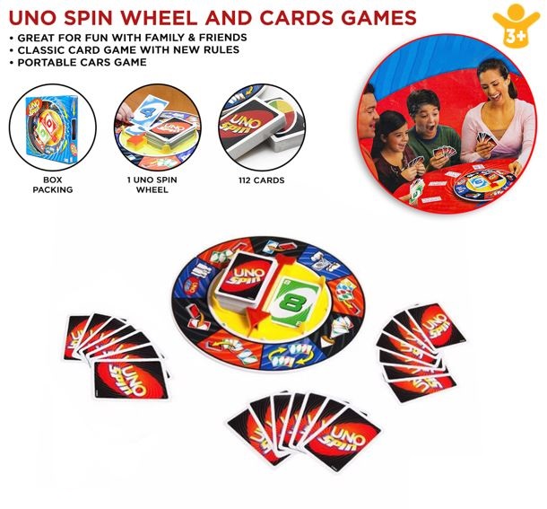 UNO Spin Wheel and Cards Game