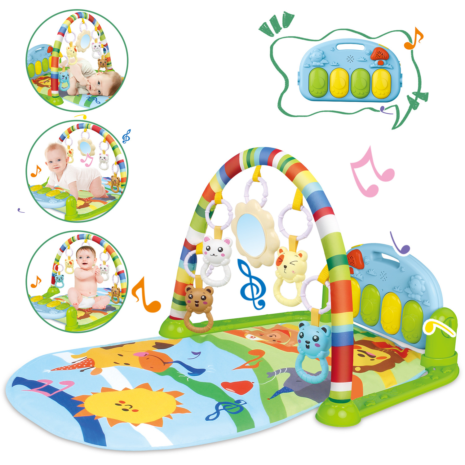 Baby Play Gym Piano Fitness Rack