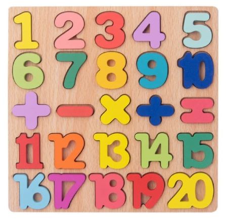 Wooden Slates - ABC 123 & Shapes