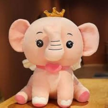 Cute Elephant Plush Toy - 1 Piece