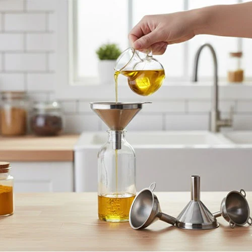Stainless Steel Kitchen Funnel Set