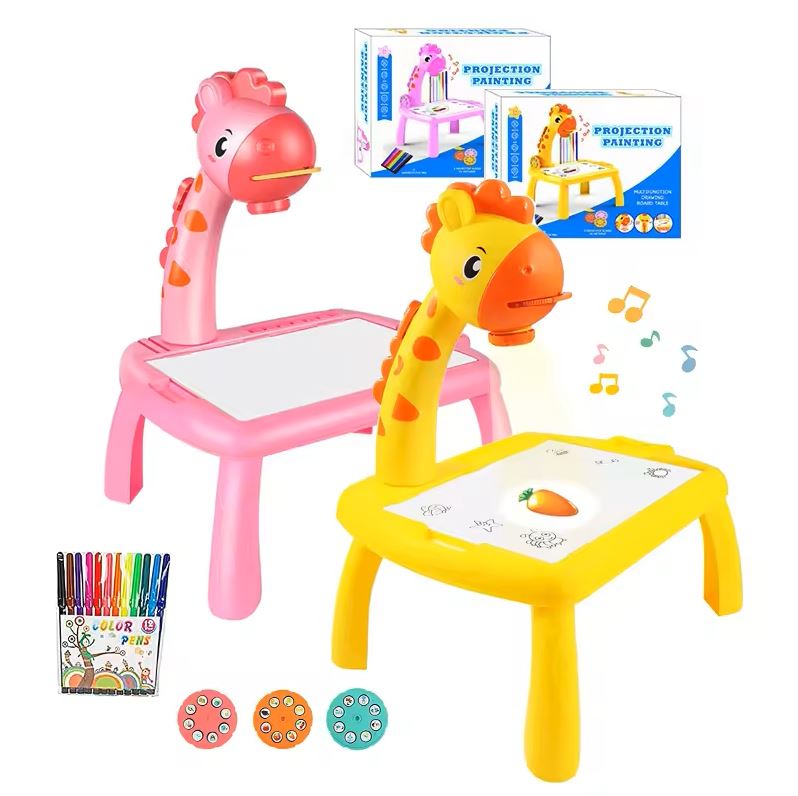 Giraffe Projection Painting Table Set