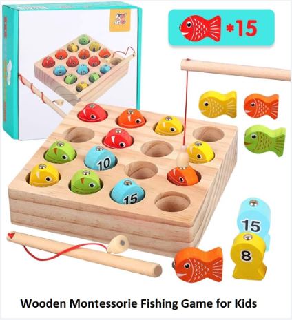 Wooden Fishing Game for Kids