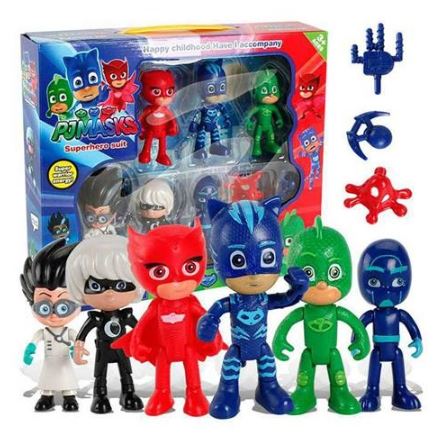 PJ Masks 6 Action Figure Set