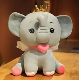 Cute Elephant Plush Toy - 1 Piece