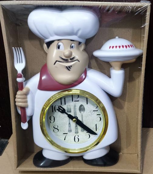 Head Chef Wall Clock
