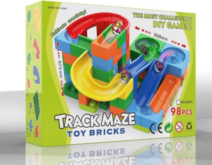 Track Maze Marble Run - 98 Pieces