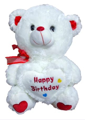 Teddy Bear Stuffed Animal - Pearl White