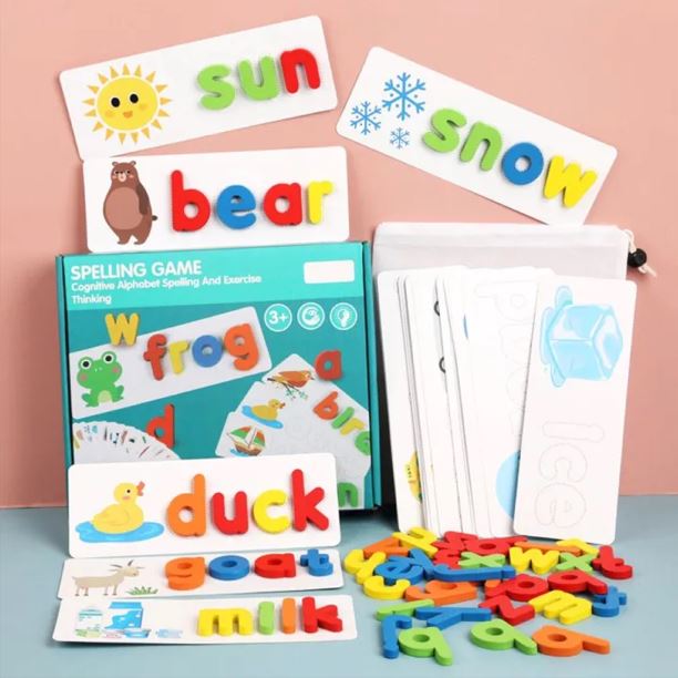 Wooden ABC Spelling Learning Puzzle