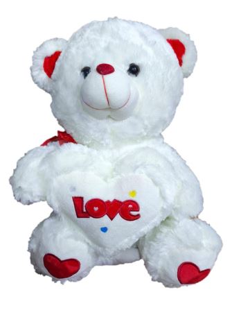 Teddy Bear Stuffed Animal - Pearl White