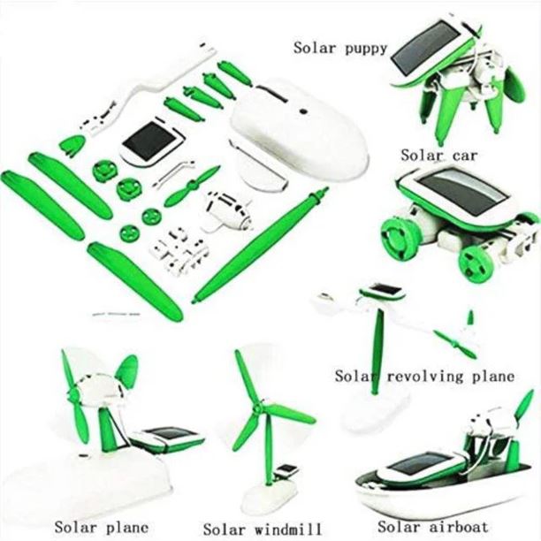 6-in-1 Educational Solar Robot STEM Kit