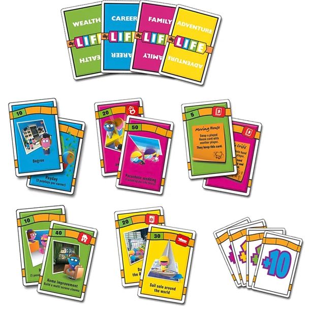 The Game of Life Adventures Card Game