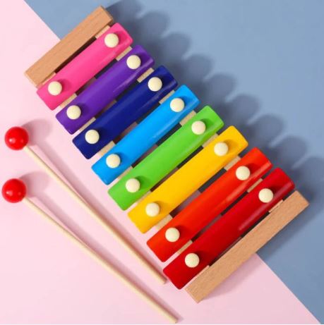 Xylophone Toy for Kids - Wooden & Metal
