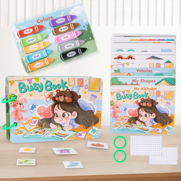 Montessori Educational Busy Book - Mini