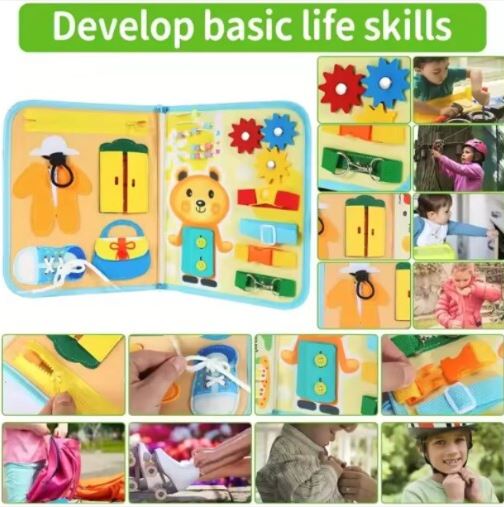Montessori Educational Busy Book - 10 Pages