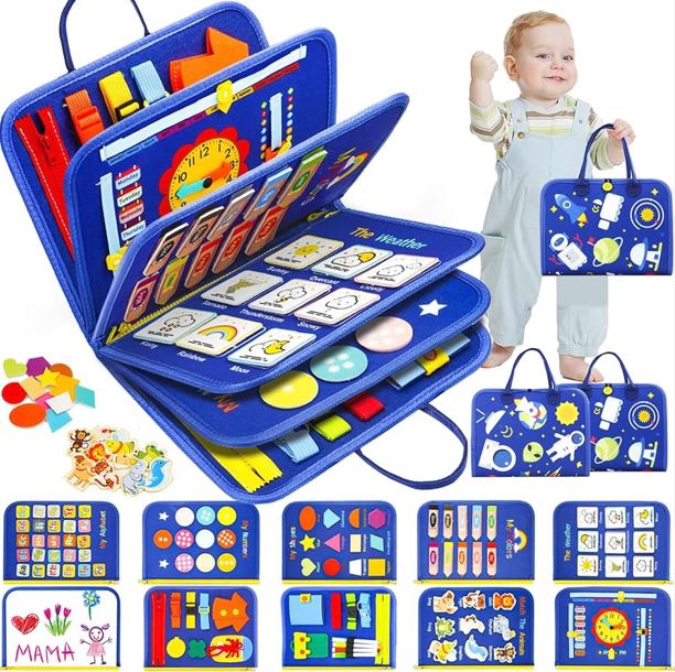 Montessori Educational Busy Book - 8 Pages