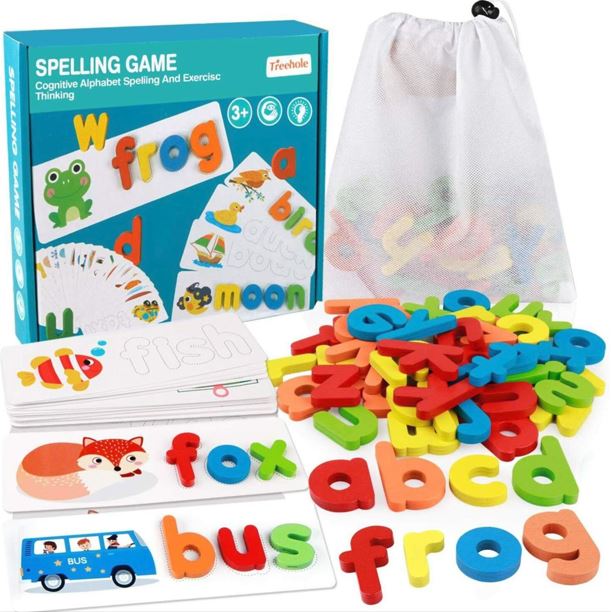 Wooden ABC Spelling Learning Puzzle