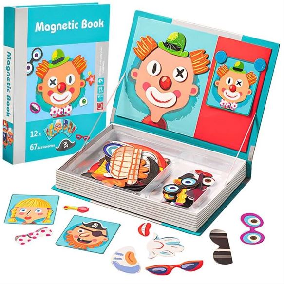 Magnetic Book - Faces - 67 Pieces