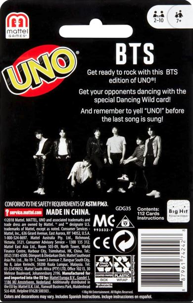 UNO BTS Edition Card Game