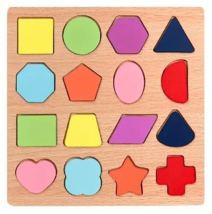 Wooden Slates - ABC 123 & Shapes