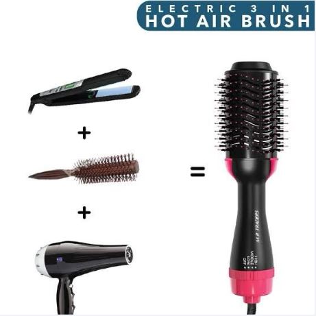 Multifunctional Hair Dryer Brush with Straightner