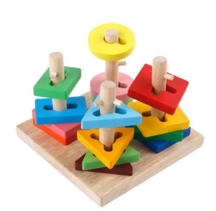 Geometric Four Column Tower