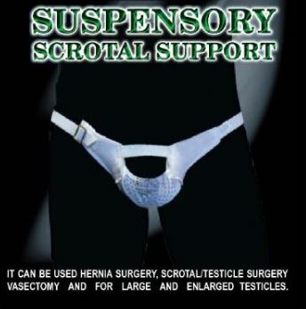 Suspensory Scrotal Support For Men Testicle Hernia Support