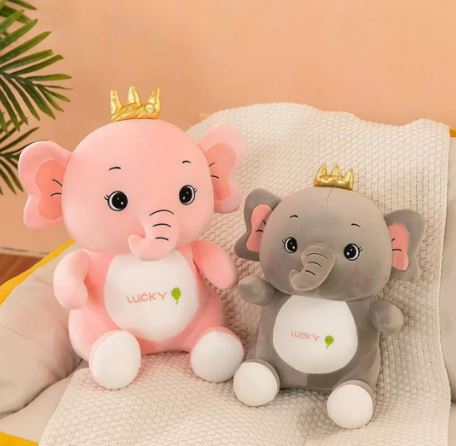 Cute Elephant Plush Toy - 1 Piece