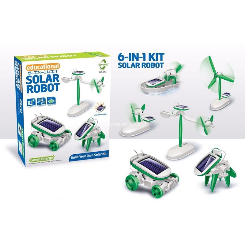 6-in-1 Educational Solar Robot STEM Kit